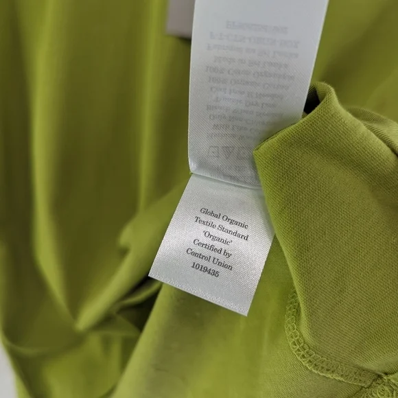 Everlane T Shirt Women Yellow Green Crew Neck Box Cut Tee Organic Cotton - Picture 11 of 12